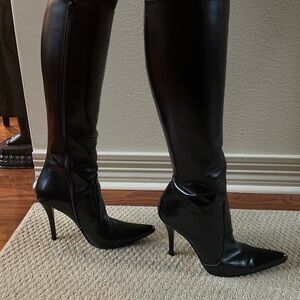 Stuart Weitzman Black Heeled Boots